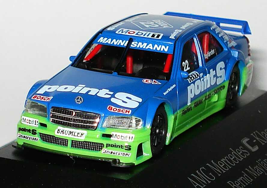 Foto 1:87 Mercedes-Benz C 180 ITC 1996 Persson, Point S Nr.22, Mayländer Werbemodell herpa