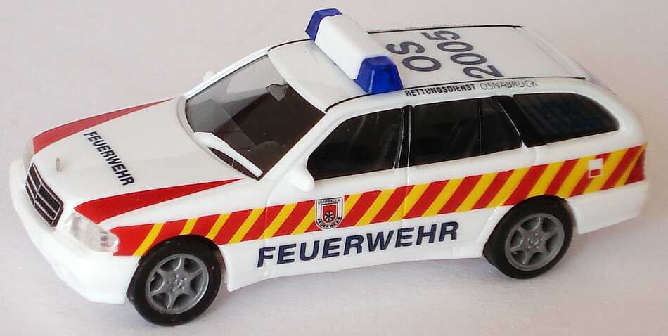 Foto 1:87 Mercedes-Benz C 180 Touring Facelift (S202) NEF Feuerwehr Osnabrück Rettungsdienst, OS 2005 herpa 236966