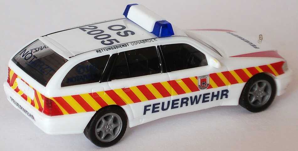 Foto 1:87 Mercedes-Benz C 180 Touring Facelift (S202) NEF Feuerwehr Osnabrück Rettungsdienst, OS 2005 herpa 236966