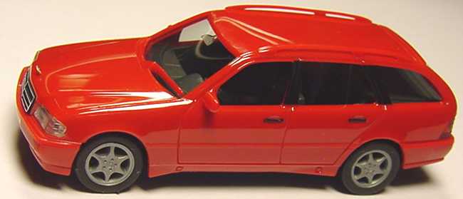 Foto 1:87 Mercedes-Benz C 180 Touring Facelift (S202) signalrot herpa 022392