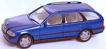 Foto 1:87 Mercedes-Benz C 180 Touring (S202) blau-met. herpa 032094