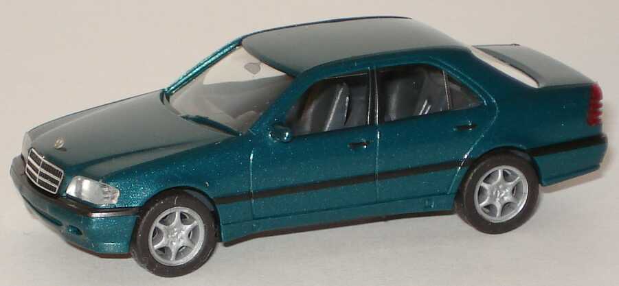 Foto 1:87 Mercedes-Benz C 220 Facelift (W202) dunklgrün-met. herpa 032421