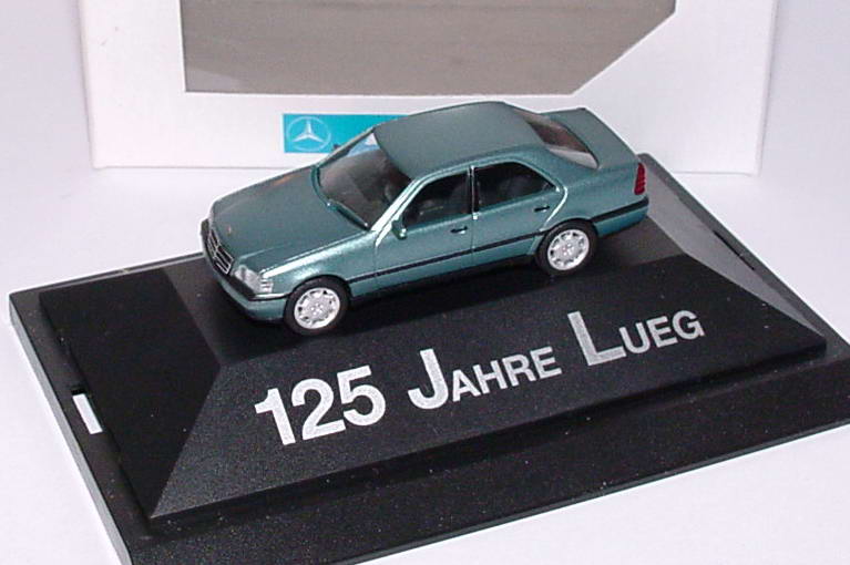 Foto 1:87 Mercedes-Benz C 220 (W202) beryll-met. 125 Jahre Lueg herpa