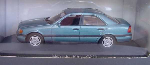 Foto 1:43 Mercedes-Benz C 220 (W202) petrol-met. Werbemodell Minichamps B66005705