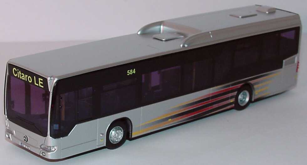 Foto 1:87 Mercedes-Benz Citaro Low Entry silbermet mit Streifendesign Werbemodell AMW/AWM B66000688