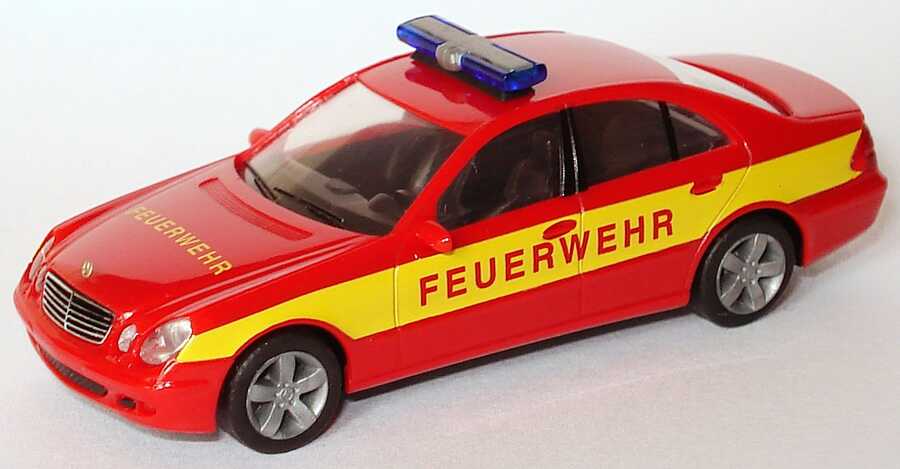 Foto 1:87 Mercedes-Benz E-Klasse (W211) Feuerwehr ELW rot/gelb herpa 045971
