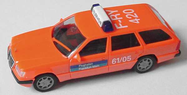 Foto 1:87 Mercedes-Benz E 320 Touring (S124) Feuerwehr Flughafen Frankfurt/Main F-RY 420, 61/05 herpa 043595