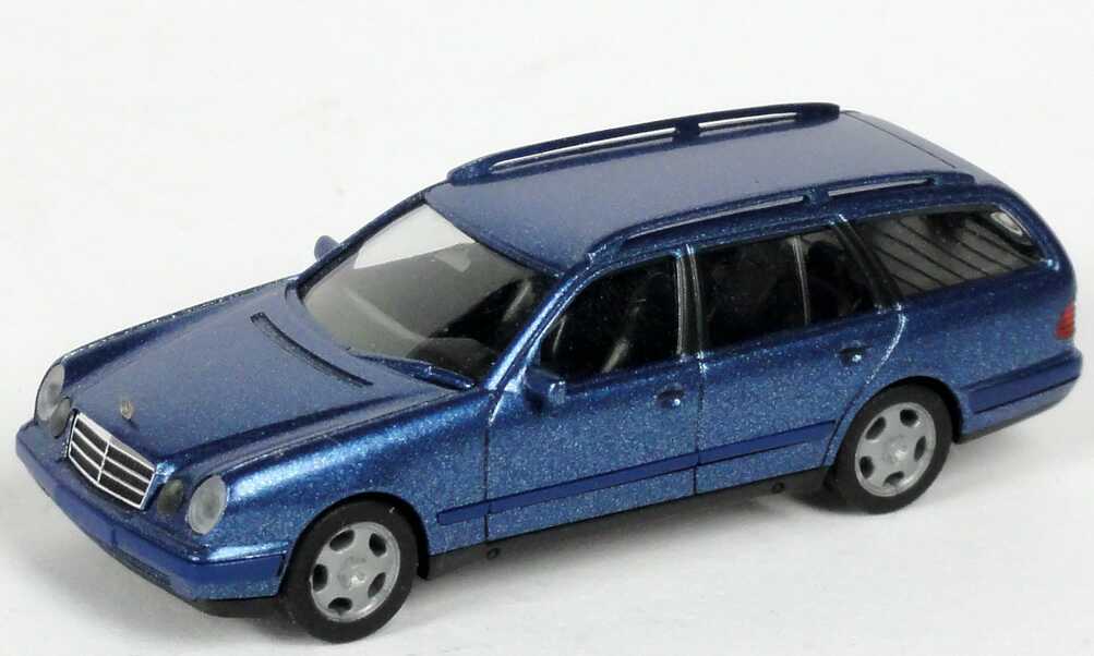 Foto 1:87 Mercedes-Benz E 320 Touring (S210) blaumet., Felgen nicht original herpa 032117