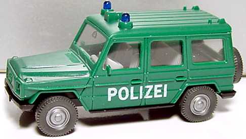 Foto 1:87 Mercedes-Benz G 230 lang Polizei grün Wiking 10600
