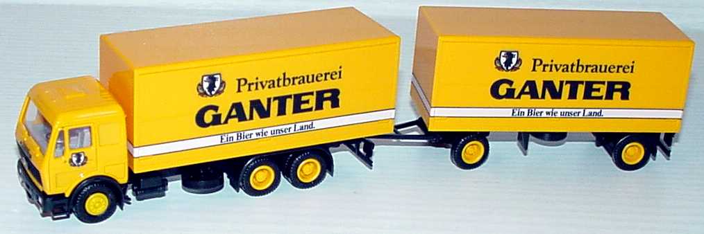 Foto 1:87 Mercedes-Benz GetränkeKoHgz 3/2 Privatbrauerei Ganter - Ein Bier wie unser Land. Albedo