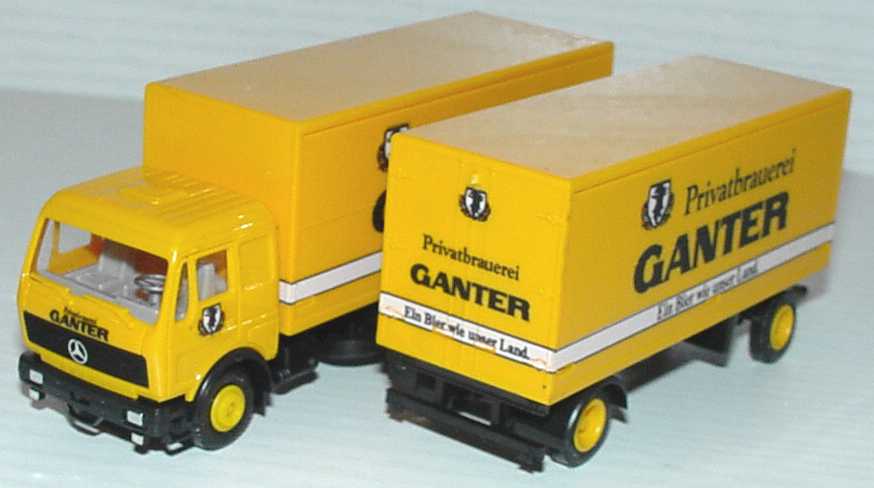 Foto 1:87 Mercedes-Benz GetränkeKoHgz 3/2 Privatbrauerei Ganter - Ein Bier wie unser Land. Albedo