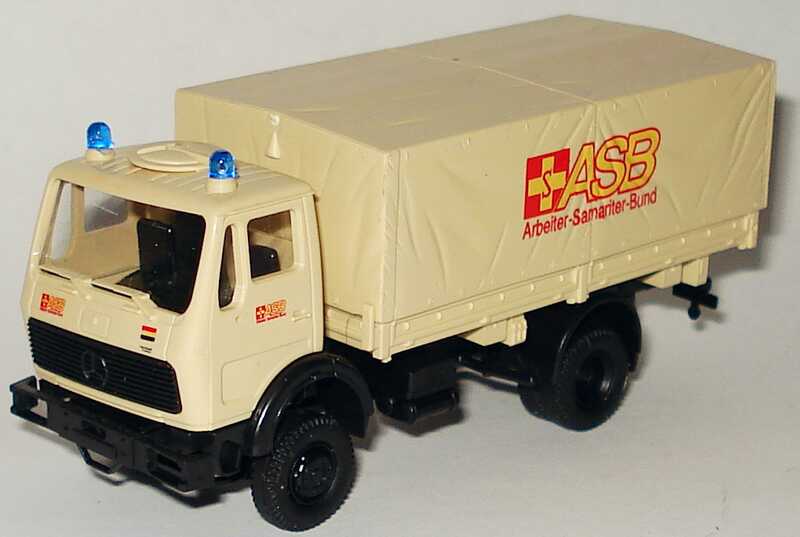 Foto 1:87 Mercedes-Benz (K) 2a PP-LKW ASB, Arbeiter-Samariter-Bund Roco 1399