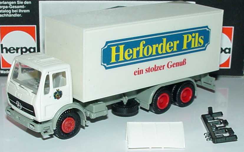 Foto 1:87 Mercedes-Benz (K) 3a Ko-LKW Herforder Pils - Ein stolzer Genuß herpa