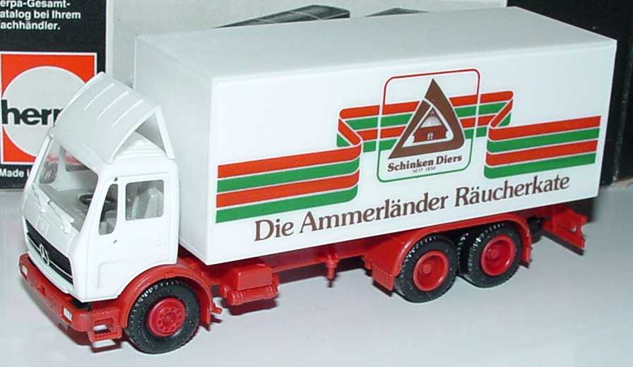 Foto 1:87 Mercedes-Benz (K) 3a Ko-LKW Schinken Diers - Die Ammerländer Räucherkate herpa
