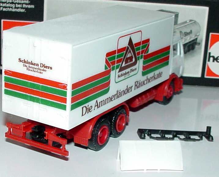 Foto 1:87 Mercedes-Benz (K) 3a Ko-LKW Schinken Diers - Die Ammerländer Räucherkate herpa