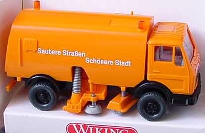 Foto 1:87 Mercedes-Benz (K) Kehrfahrzeug orange Saubere Straßen, Schönere Stadt Wiking 6420225
