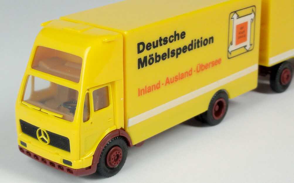 Foto 1:87 Mercedes-Benz (K) Topsleeper MöbeltransportHgz 2/2 Deutsche Möbelspedition DMS (DMS) herpa 906324