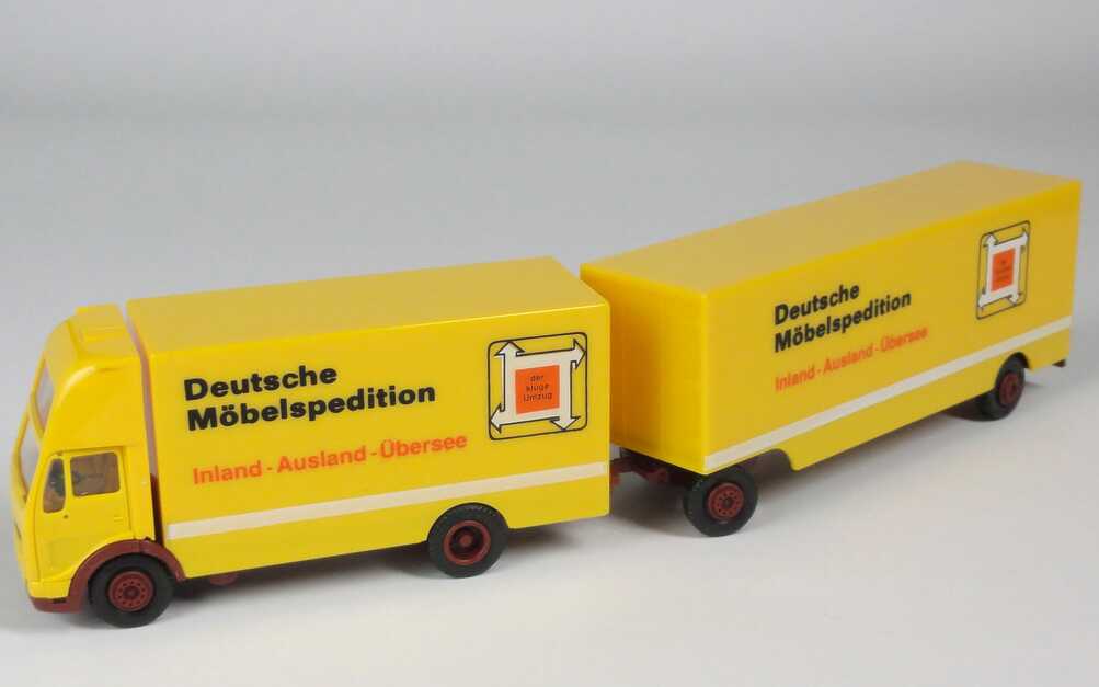 Foto 1:87 Mercedes-Benz (K) Topsleeper MöbeltransportHgz 2/2 Deutsche Möbelspedition DMS (DMS) herpa 906324