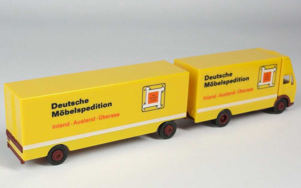 Foto 1:87 Mercedes-Benz (K) Topsleeper MöbeltransportHgz 2/2 Deutsche Möbelspedition DMS (DMS) herpa 906324