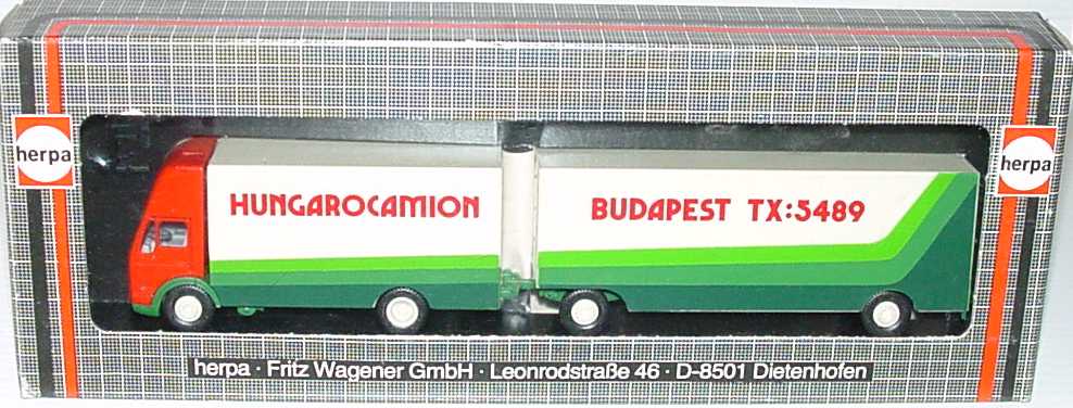 Foto 1:87 Mercedes-Benz (K) Topsleeper MöbeltransportHgz 2/2 Hungarocamion Budapest herpa 912321