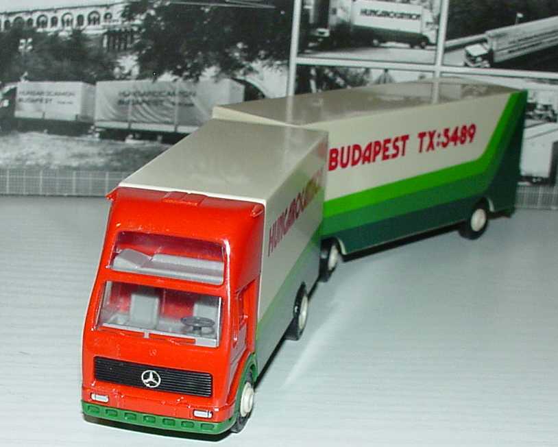 Foto 1:87 Mercedes-Benz (K) Topsleeper MöbeltransportHgz 2/2 Hungarocamion Budapest herpa 912321