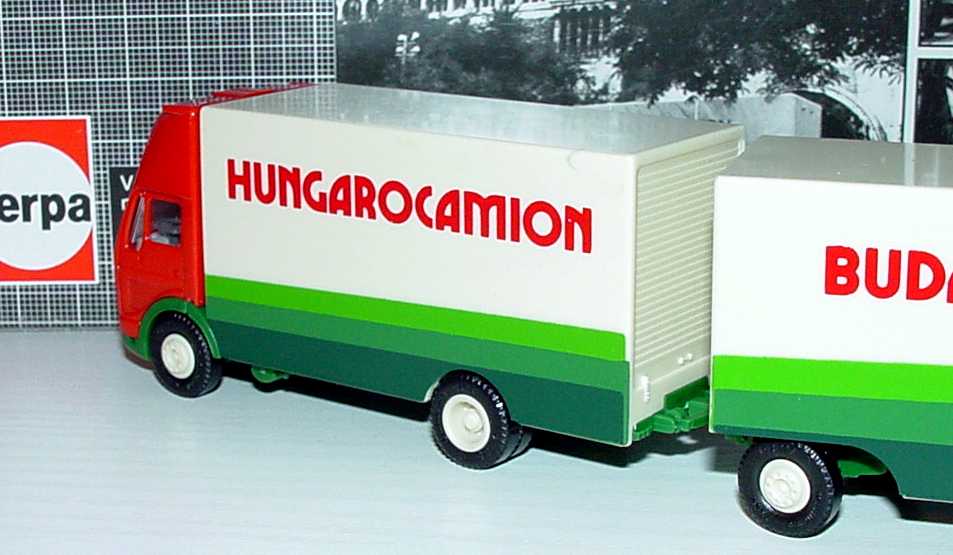 Foto 1:87 Mercedes-Benz (K) Topsleeper MöbeltransportHgz 2/2 Hungarocamion Budapest herpa 912321