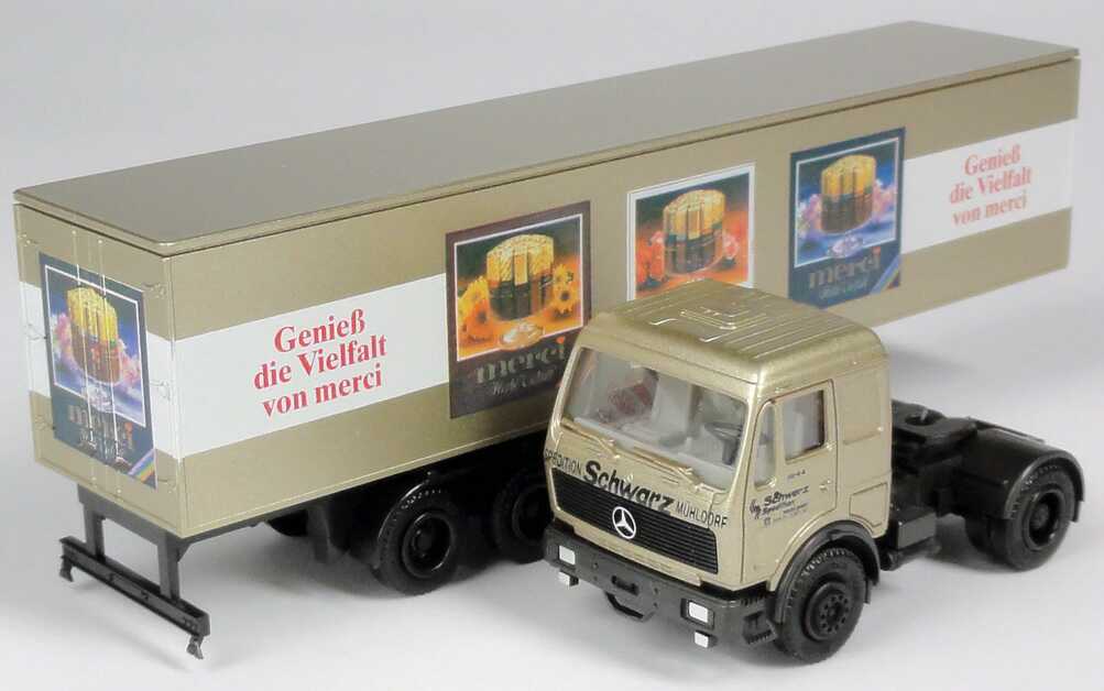 Foto 1:87 Mercedes-Benz KoSzg 2/3 Schwarz Mühldorf, Merci (Seibert Sondermodell) Albedo