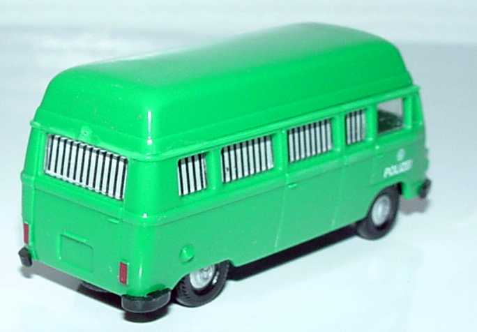 Foto 1:87 Mercedes-Benz L207 Bus Hochdach mit vergitterten Fenstern Polizei (grüne Minna) APS Collection 09032