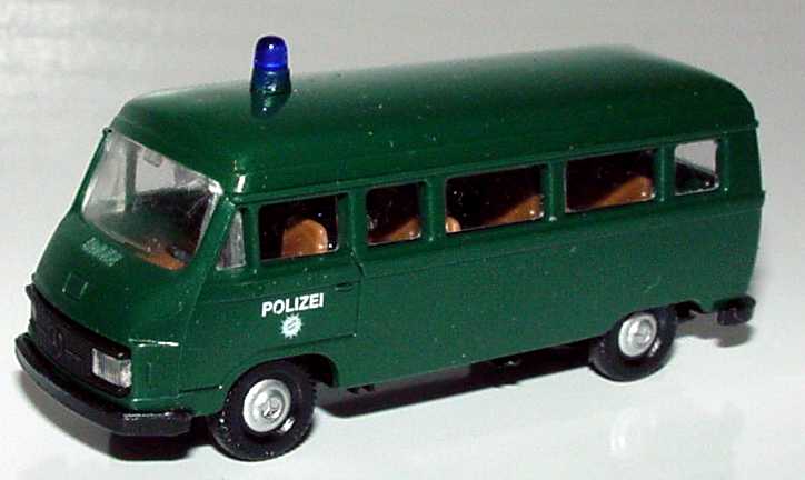 Foto 1:87 Mercedes-Benz L207 Bus Polizei dunkelgrün APS Collection 09021