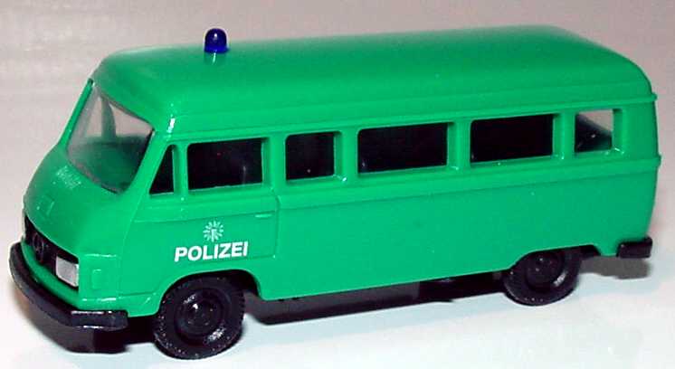 Foto 1:87 Mercedes-Benz L207 Bus Polizei grün APS Collection