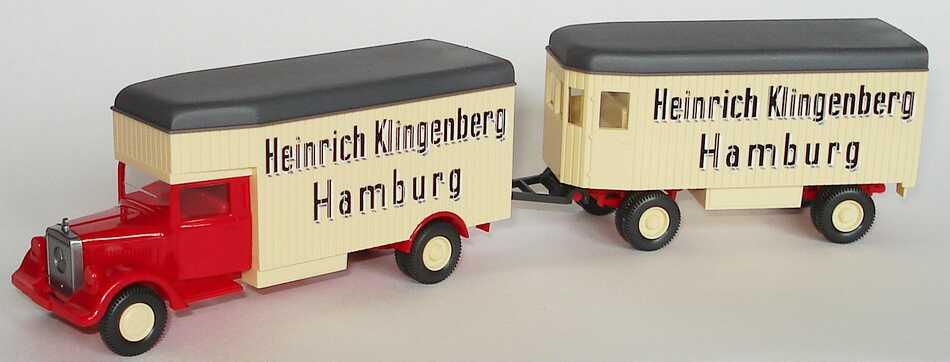 Foto 1:87 Mercedes-Benz L2500 MöbeltransportHgz 2/2 Heinrich Klingenberg Hamburg Wiking 26845