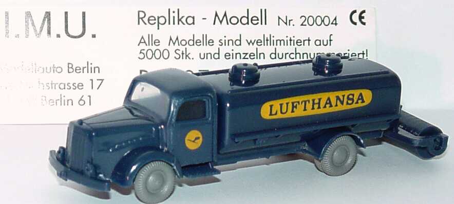 Foto 1:87 Mercedes-Benz L311 Sprengwagen mit Walze Lufthansa I.M.U. 20004