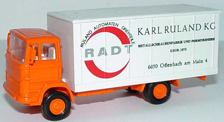 Foto 1:87 Mercedes-Benz LP 1317 2a Ko-LKW RADT Karl Ruland KG, Offenbach PreP