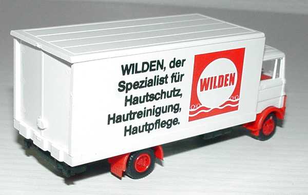 Foto 1:87 Mercedes-Benz LP 813 2a Ko-LKW Wilden, der Spezialist für Hautschutz, ... Praliné