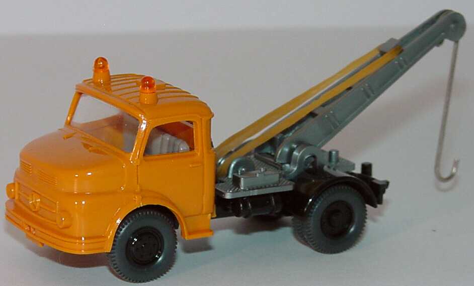 Foto 1:87 Mercedes-Benz L 1413 Rundhauber 2a Abschleppwagen orange Wiking