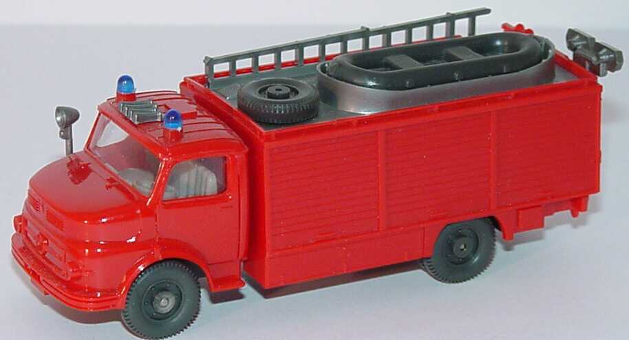 Foto 1:87 Mercedes-Benz L 1413 Rundhauber Rüstwagen Feuerwehr (Bodenprägung Wiking Berlin-W) Wiking 629