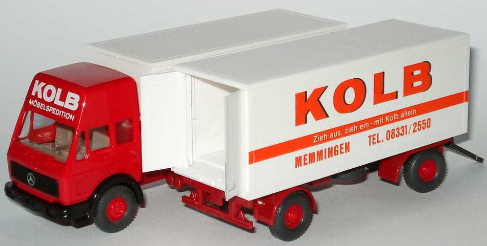 Foto 1:87 Mercedes-Benz (L) Hochdach MöbelKoHgz 2/2 Kolb, Memmingen - Zieh aus, zieh ein - mit kolb allein Wiking