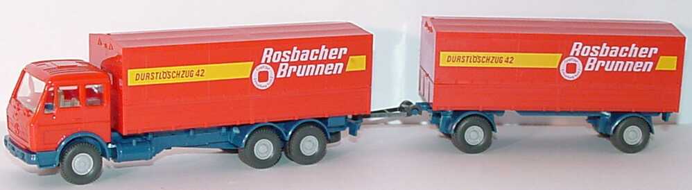 Foto 1:87 Mercedes-Benz (L) PPHgz 3/2 Rosbacher Brunnen, Durstlöschzug 42 Wiking