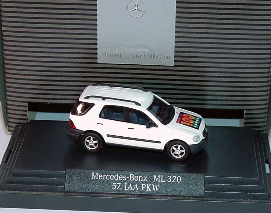 Foto 1:87 Mercedes-Benz ML 320 weiß 57. IAA PKW, 100 Jahre Automobil Werbemodell Busch