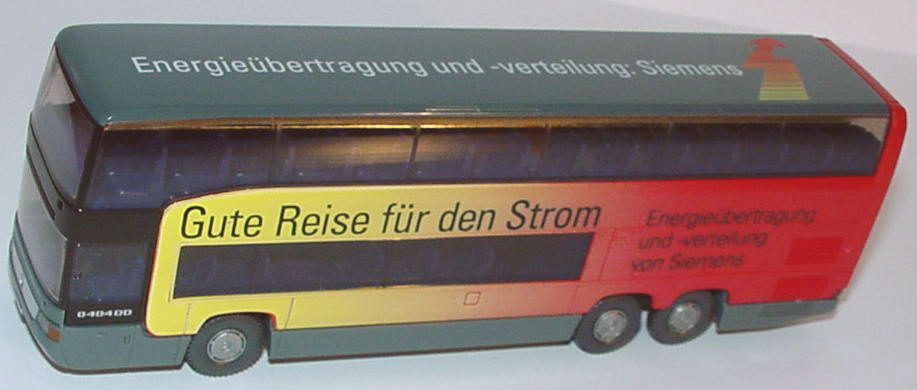 Foto 1:87 Mercedes-Benz O 404 DD Siemens, Gute Reise für den Strom Wiking 71503