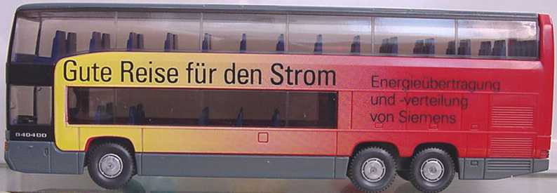 Foto 1:87 Mercedes-Benz O 404 DD Siemens, Gute Reise für den Strom Wiking 71503