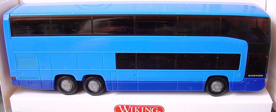 Foto 1:87 Mercedes-Benz O 404 DD blau Wiking 7150137