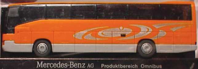 Foto 1:87 Mercedes-Benz O 404 RHD orange, silber-met. (MB, IAA '94) Rietze