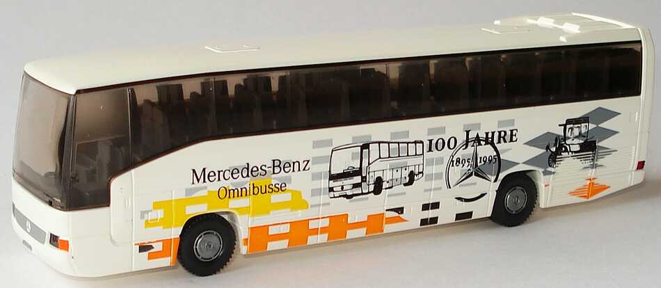 Foto 1:87 Mercedes-Benz O 404 RHD weiß 100 Jahre Mercedes-Benz Omnibusse Werbemodell Wiking B66000044