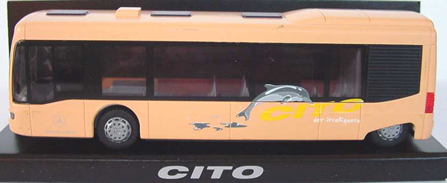 Foto 1:87 Mercedes-Benz O 520 Cito apricot Cito der Wendige Werbemodell Rietze B66000388