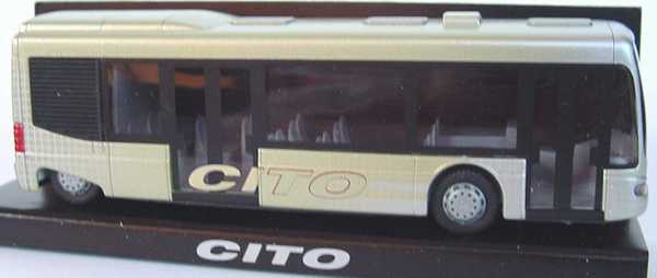 Foto 1:87 Mercedes-Benz O 520 Cito silbermet./grün-met. Cito Werbemodell Rietze B66000461