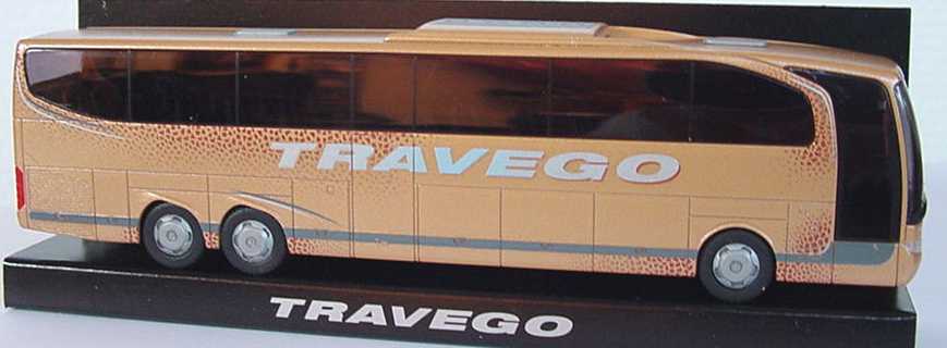 Foto 1:87 Mercedes-Benz O 580 Travego 3a Travego lachsrot-met. Werbemodell Rietze B66000295