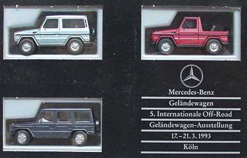 Foto 1:87 Mercedes-Benz Off Road ´93 (3 G-Modelle, mit 500GE von Wiking)