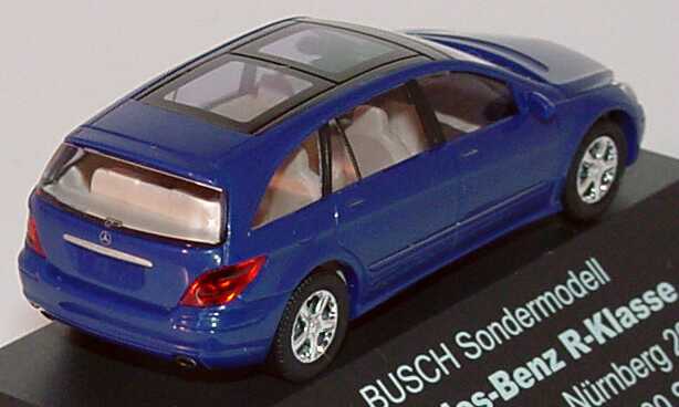 Foto 1:87 Mercedes-Benz R-Klasse (W251) 2005 blau Spielwarenmesse Nürnberg 2006, Auflage 1500 Stück Busch