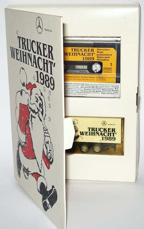 Foto 1:87 Mercedes-Benz SK 3a Ko-Lkw Trucker Weihnacht´ 1989 (mit MC) Werbemodell herpa